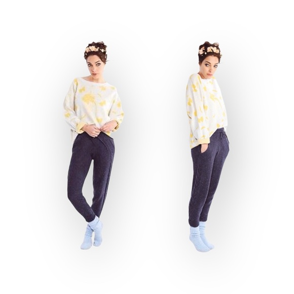 new Wildfox Couture Pasta Delices Vineyard Sweater Blue Iris Intarsia S - Picture 14 of 16